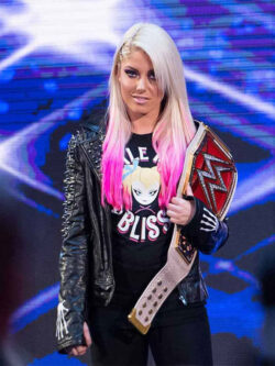 Alexa Bliss Little Miss Bliss WWE Black Leather Jacket
