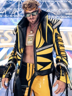 WWE Crown Jewel Logan Paul Leather Jacket
