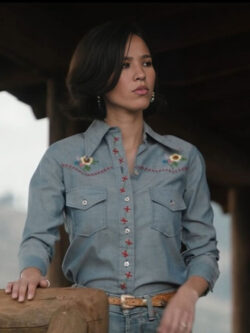 New Yellowstone S05 Kelsey Asbille Floral Shirt