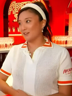 Access Hollywood Ashley White Cropped Shirt