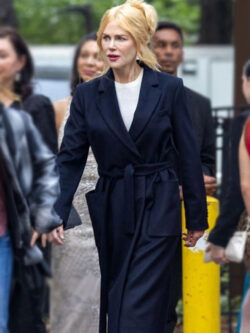Nicole Kidman 2024 A Family Affair Brooke Blue Coat