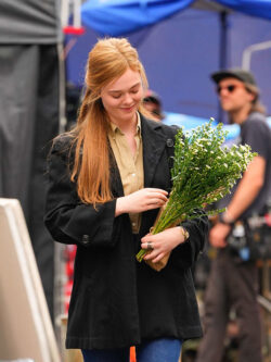 Sylvie Russo A Complete Unknown Elle Black Blazer Coat