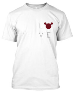 Valentine’s Special LOVE Print White T-Shirt