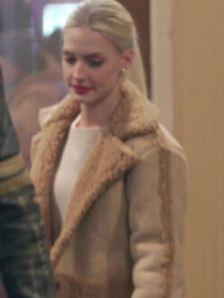 Welcome To Plathville S06 Moriah Brown Suede Jacket