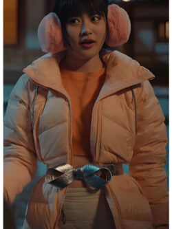 XO Kitty Han Bi Ryu Pink Coat