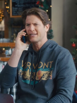 A Very Vermont Christmas Ryan McPartlin Grey Hoodie