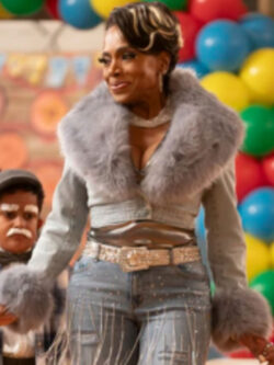Abbott Elementary S04 Sheryl Lee Ralph Fur Collar Jacket