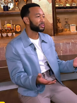 Access Hollywood John Blue Zipper Jacket