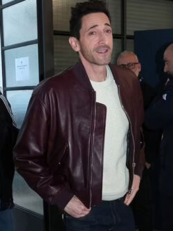 Adrien Brody football Leather Jacket