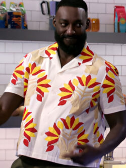 Alex Vs America Season 4 Eric Red Flower Short Sleeve Shirt