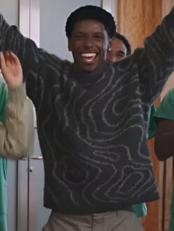 All American HC Black Swirl Print Sweater