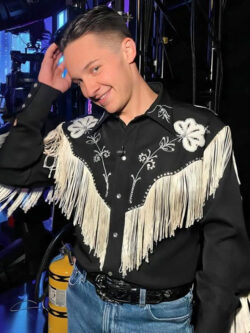 American Idol Season 22 Jack Black Fringe Shirt