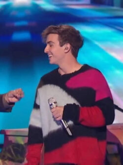 American Idol Season 22 Colorblock Sweater