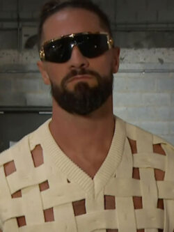 New WWE Raw Seth Rollins White Knitted Vest