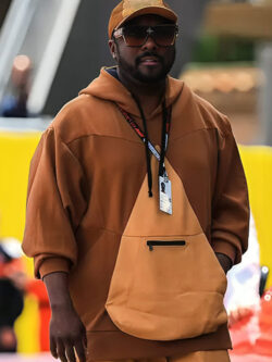Will.i.am F1 Grand Prix in Monaco 2024 Brown Hoodie