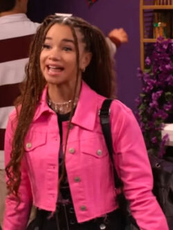 Janice LeAnn Brown Series Wizards Beyond Waverly Place 2024 Pink Crop Jacket