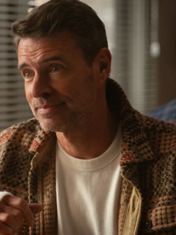 Seth McDale TV-SeriesWill Trent S03 Scott Brown Printed Shirt Jacket