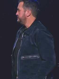 TV-Show American Idol S22 Episode 07 Luke Blue Suede Jacket