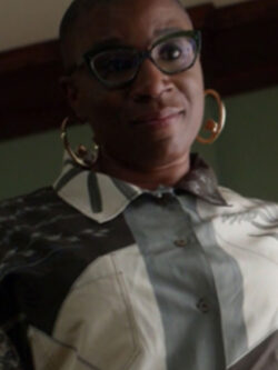 New 9-1-1 S08 Aisha Hinds Leaves Print Bowling Shirt