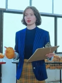 A Minecraft Movie Emma Striped Blazer