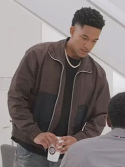 All American Homecoming Peyton Alex Damon Brown Two Tone Jacket