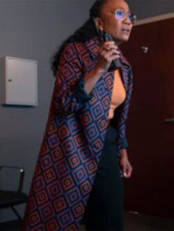 Amanda Wagner TV Series Will Trent S03 Sohn Printed Coat