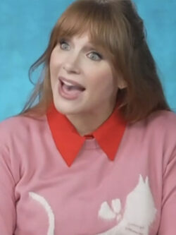 Bryce Dallas Access Hollywood 2025 Pink Cat Print