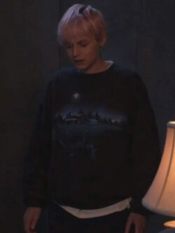 Darby Hart A Murder At The End Of The World Emma Corrin Night Sky Sweatshirt