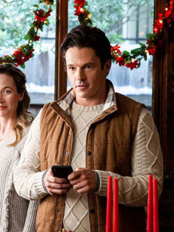 Sawyer Larsen A Very Charming Christmas Town Jon Prescott Brown Vest