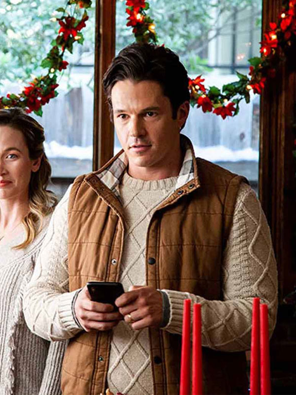 Sawyer Larsen A Very Charming Christmas Town Jon Prescott Brown Vest