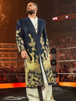 WWE RAW 2025 Seth Rollins Golden Peacock Long