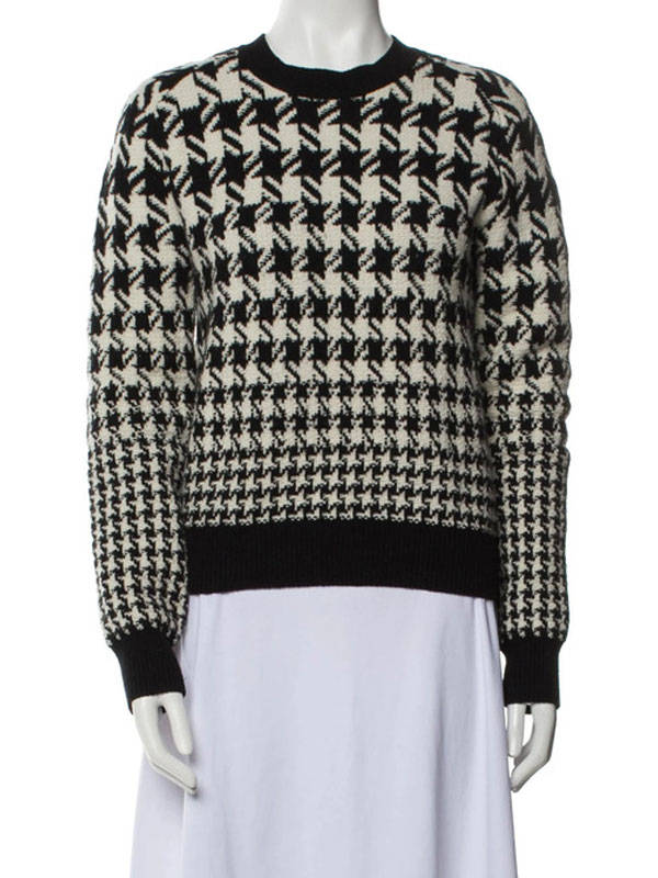 Will Trent S03 Iantha Richardson Houndstooth Sweater