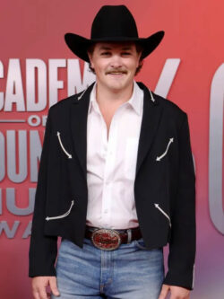 60th Academy Country Music Awards 2025 Zach Black Cowboy Style Blazer