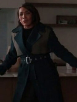 9-1-1 S08 Angela Bassett Two-Tone Coat