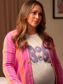 New 9-1-1 S08 Jennifer Love Hewitt Striped Cardigan