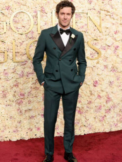 Adam Brody Golden Globe 2025 Red Carpet Green & Black