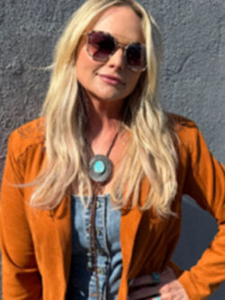 American Idol S23 Miranda Lambert Suede Blazer