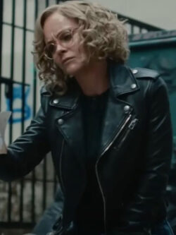 Christina Ricci TV Series Yellowjackets 2025 Black Leather Biker Jacket