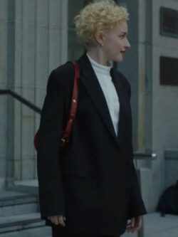 Julia Garner Wolf Man 2025 Black Wool Blazer For Women