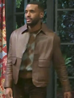 Sean Freeman Beyond the Gates 2025 Andre Richardson Brown Leather Jacket