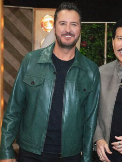 TV Series American Idol 2025 Luke Bryan Green Leather