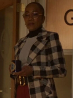 New Will Trent S03 Sonja Sohn Black & Beige Plaid Blazer