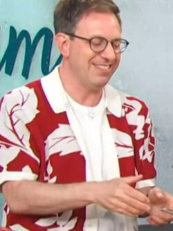 New Access Hollywood Adam Roberts Red Floral Shirt