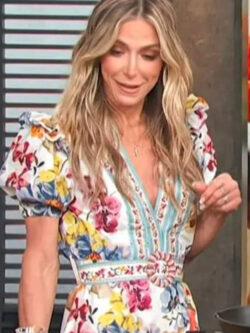 New Access Hollywood Debbie Matenopoulos Floral Print Mini Dress