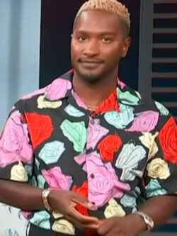 Access Hollywood Scott Evans Multicolored Floral Shirt