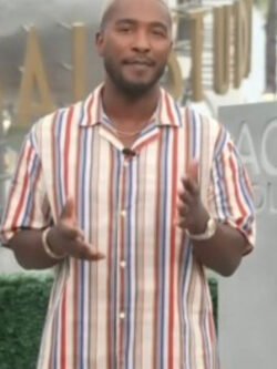 Access Hollywood Scott Evans Striped Shirt