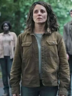 Alanna Ubach The Last of Us 2025 Brown Cotton Jacket