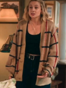 Billie TV Series Adults 2025 Lucy Brown Plaid Pattern Cardigan