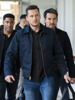 Jesse Lee Soffer FBI International S04 Wesley Blue Cotton Jacket