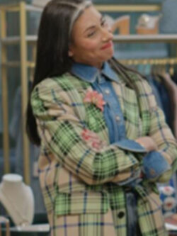 New Wear Whatever The F You Want S01 Stacy London Green Plaid Blazer
